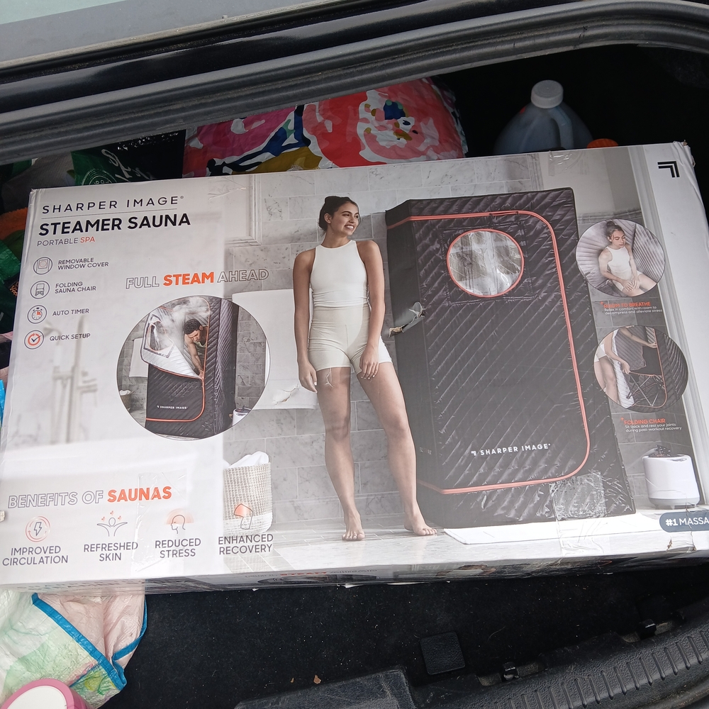 Sharper Image Portable Steamer Sauna - Black and Red
